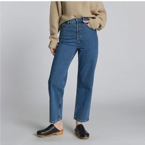 EVERLANE The Way-High® Jean, Size 25, Inseam 29.5” / Cali Blue